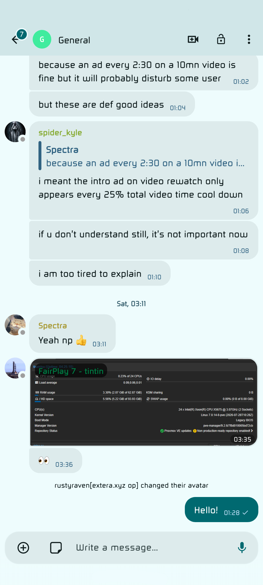 Extera app screenshot